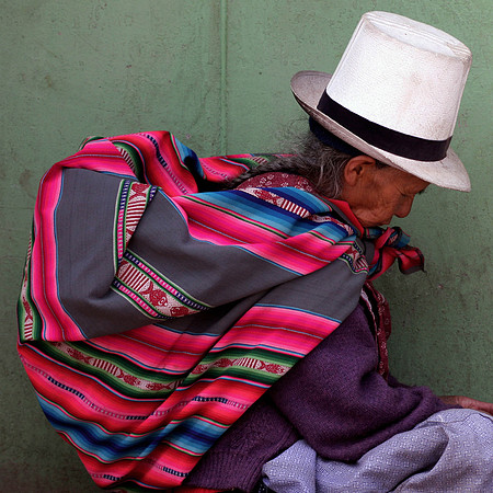 'Woman With White Hat", Peru